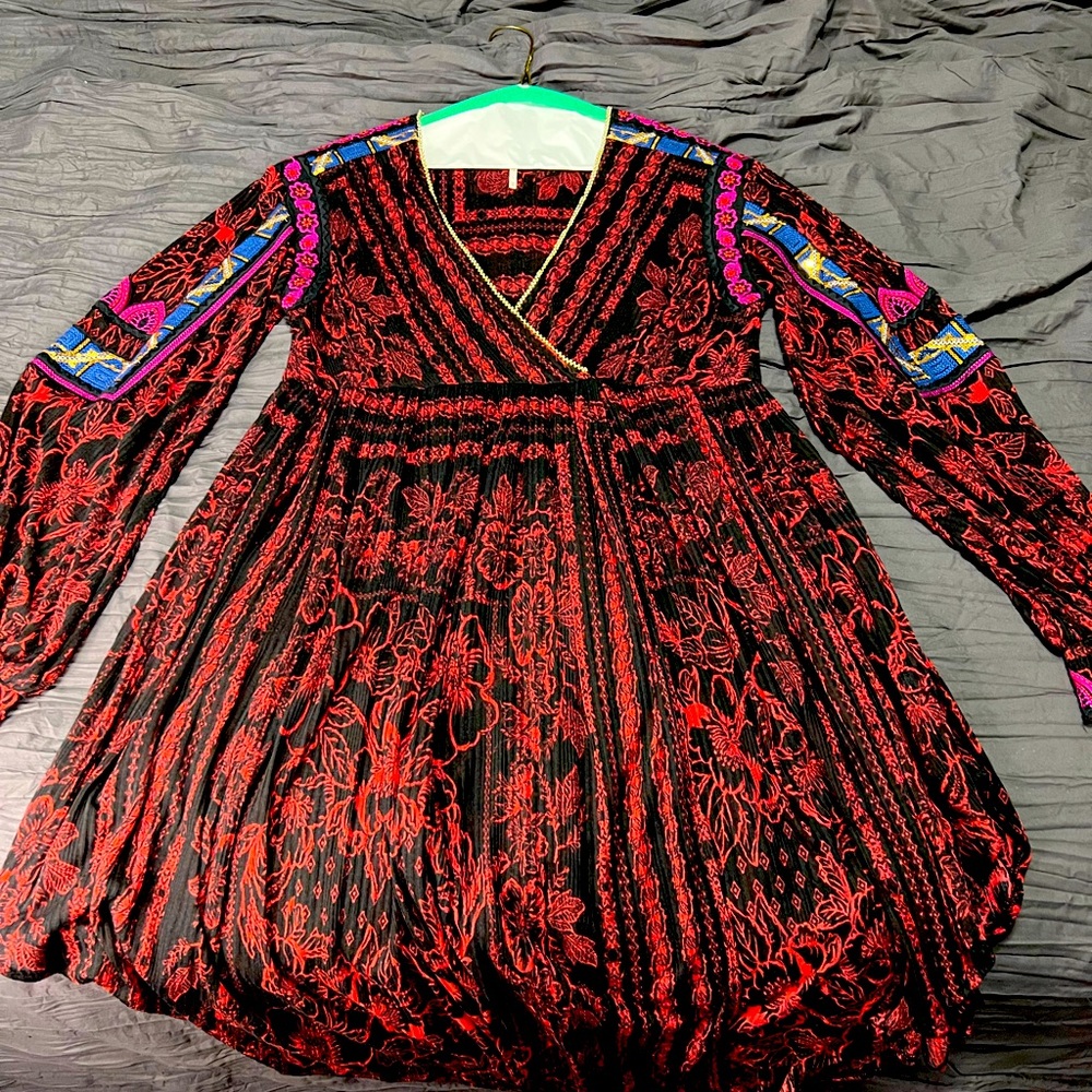 Free People tunic beautiful beading
